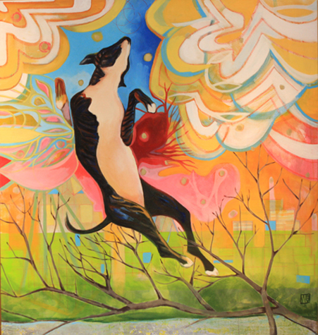 Native Austinite Makes Good with only Three Legs by artist Melissa Wen Mitchell